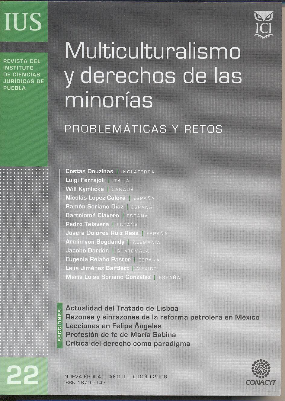 					View Vol. 2 No. 22 (2008): Multiculturalismo y derechos de las minorías
				
