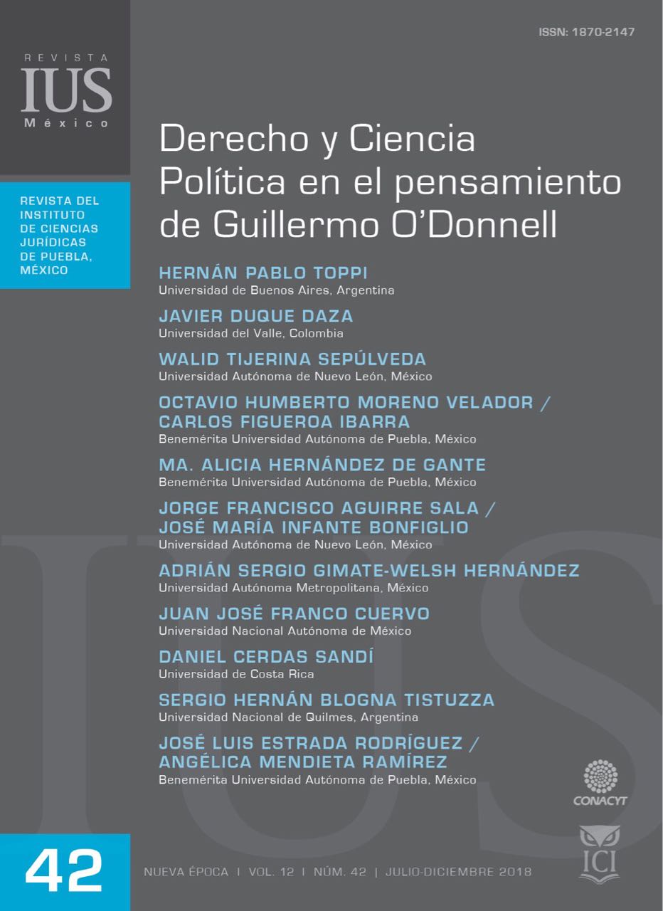 					View Vol. 12 No. 42 (2018): Derecho y Ciencia Política en el pensamiento de Guillermo O'Donnell
				