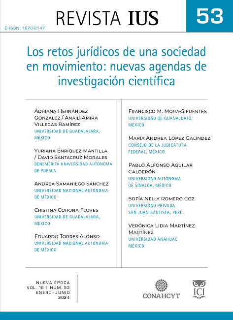 					Ver Vol. 18 Núm. 53 (2024): Los retos jurídicos de una sociedad en movimiento: nuevas agendas de investigación científica
				