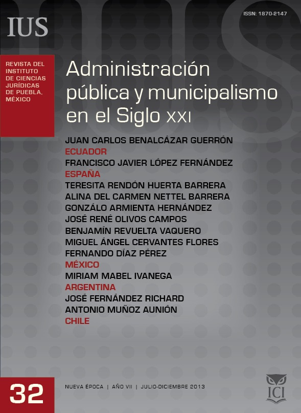 					Ver Vol. 7 Núm. 32 (2013): Administración pública y municipalismo en el Siglo XXI
				